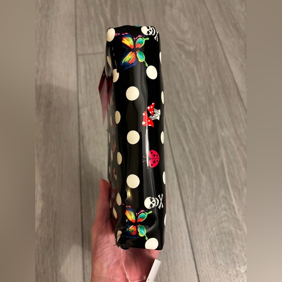 Betsey Johnson Bag - Mushroom, Polka Dot, Skull and Butterfly Clutch NWT - Picture 4 of 14